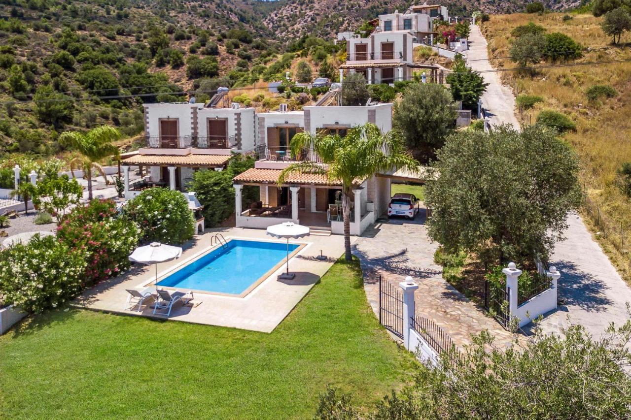 Villa Amberblue Kalathos Bagian luar foto