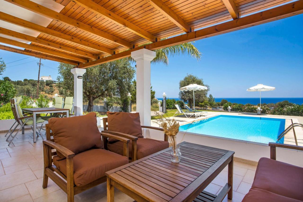 Villa Amberblue Kalathos Bagian luar foto