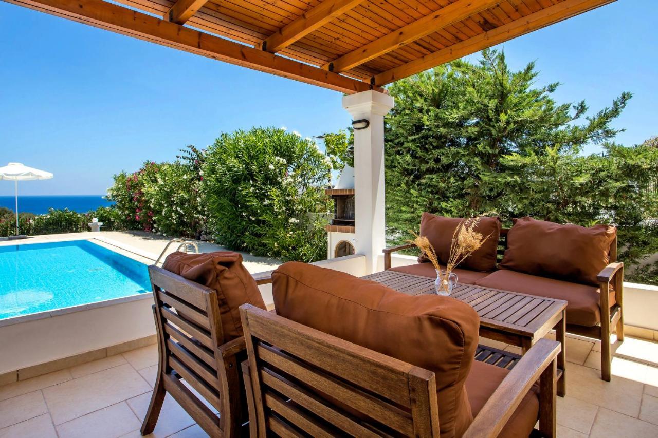 Villa Amberblue Kalathos Bagian luar foto